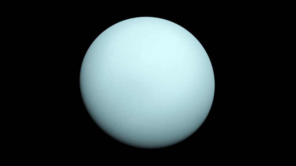 Uranus as seen by Voyager 2 in 1986. (Image: NASA/JPL-Caltech)