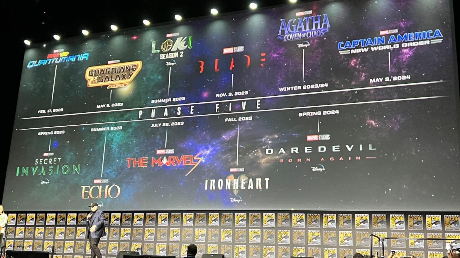 Phase 5, seen here minus Thunderbolts, might get a few big changes.  (Photo: Germain Lussier/io9)