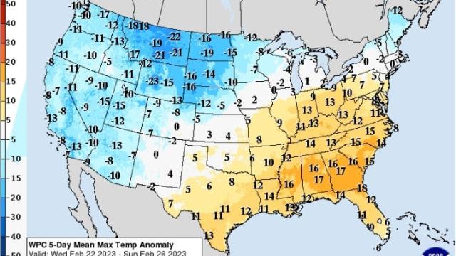 Freak Forecast: Half the U.S. Set to Freeze While Other Half Faces Record-High Temps