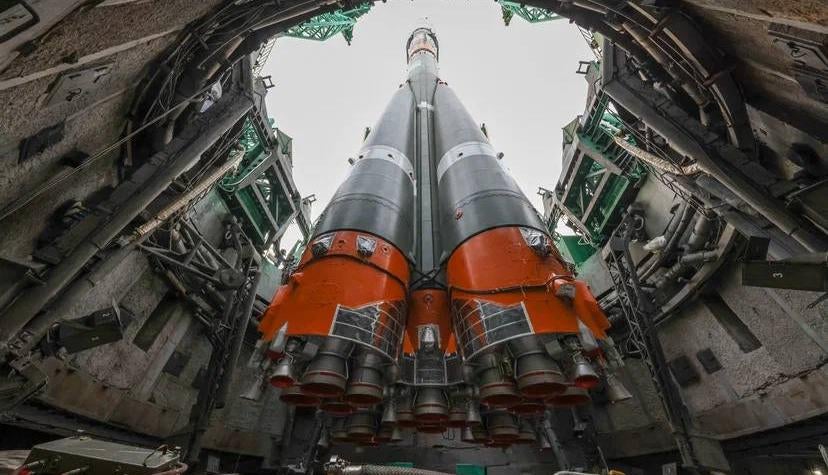 A view of the Soyuz 2.1a rocket.  (Photo: Roscosmos)
