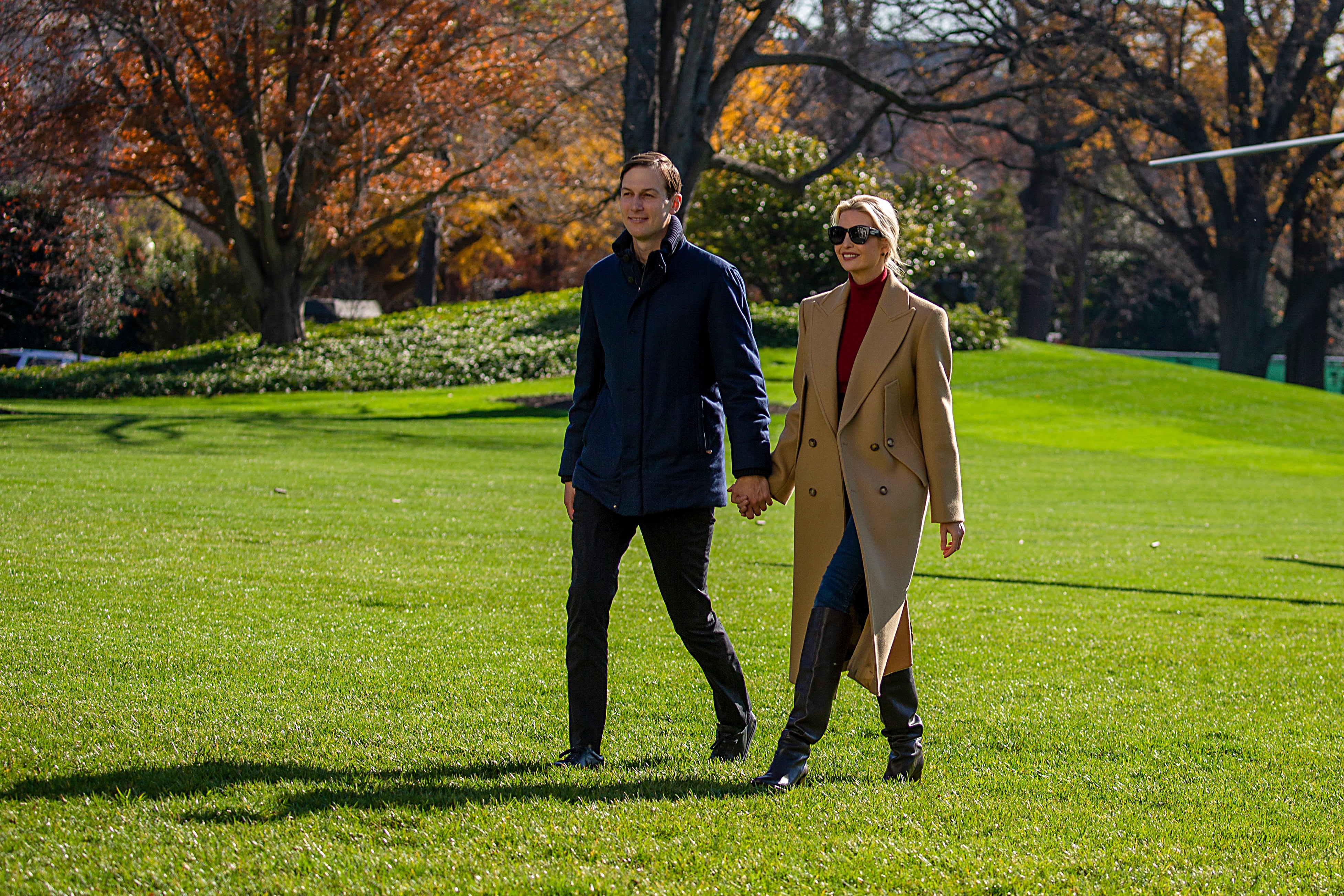 Donald Trump's son-in-law Jared Kushner with wife Ivanka Trump. (Photo: Tasos Katopodis, Getty Images)