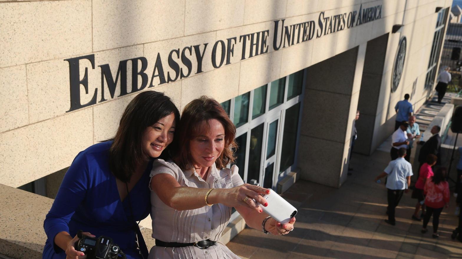 The U.S. reopened its embassy in Havana, Cuba in 2015. Then in 2016, officials working overseas at the embassy were the first to report strange symptoms that would eventually become known as 'Havana syndrome.'  (Photo: Chip Somodevilla, Getty Images)