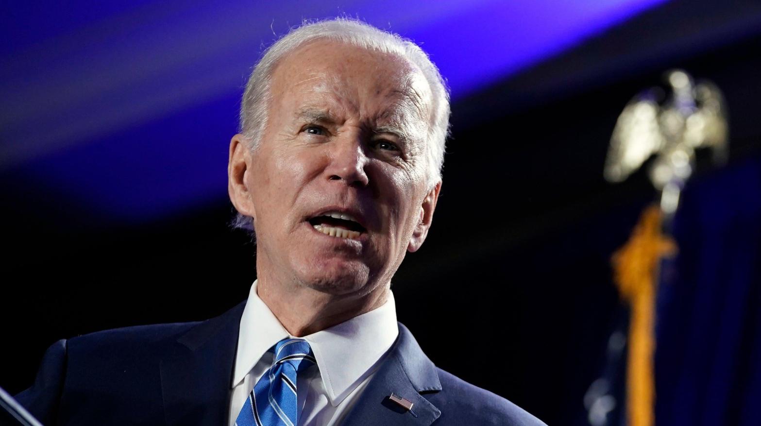 Joe Biden is poised to enact the first veto of his presidency.  (Photo: Evan Vucci, AP)