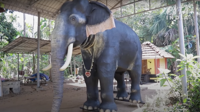 Indian Temple Uses Robot Elephant to Curb Animal Cruelty