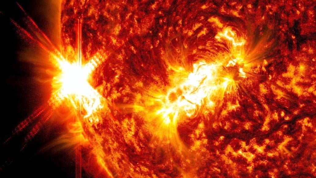NASA's Solar Dynamics Observatory captured this image of a solar flare on January 9, 2023. (Image: NASA/SDO)