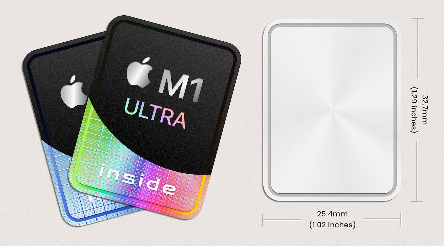 Make Your MacBook Look Like a Tacky Best Buy Netbook With Custom Holographic ‘M1 Inside’ CPU Stickers