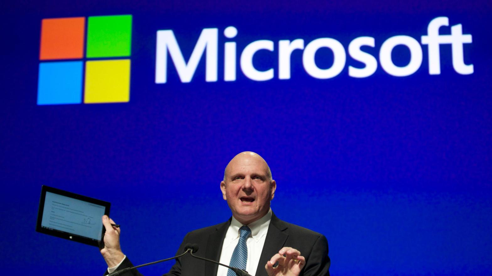 During his time as CEO from 2000 until 2014, Ballmer was a big proponent of the Surface and led Microsoft away from the smartphone boom — a decision that strained his relationship with founder Bill Gates.  (Image: Stephen Brashear, Getty Images)