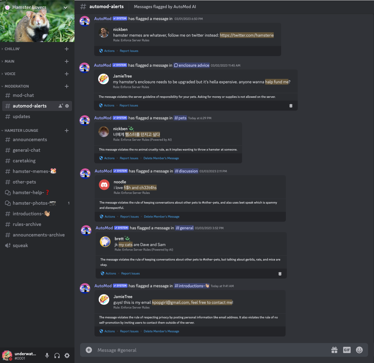 Can't always keep an eye on your server? Discord wants to use AI to help you keep out the crappy chats.  (Image: Discord)