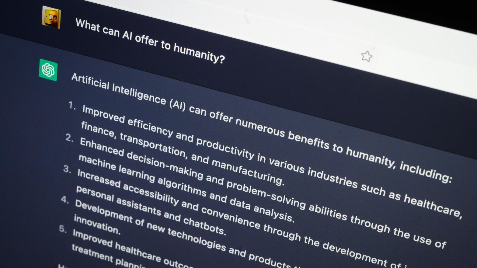 While the U.S. Chamber of Commerce noted AI can be beneficial in a number of applications, there's still the likelihood for economic and personal harm. (Photo: Leon Neal, Getty Images)