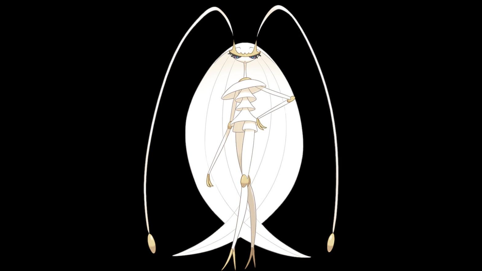 Pheromosa is also known as UB-02 Beauty in the games, so there's that.  (Image: The Pokemon Company)