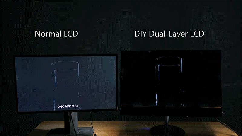 For OLED-Like Contrast, Simply Stack an LCD on Top of Another LCD
