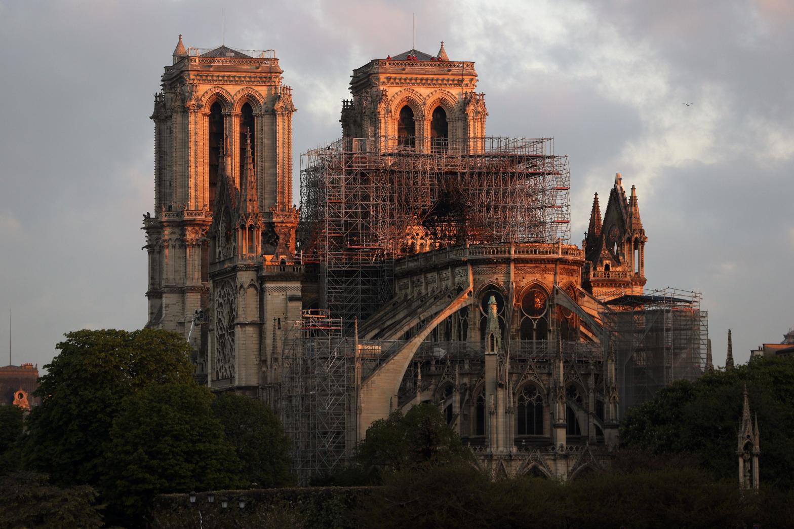 Notre-Dame Cathedral, seen two days after a devastating fire. (Photo: Dan Kitwood, Getty Images)