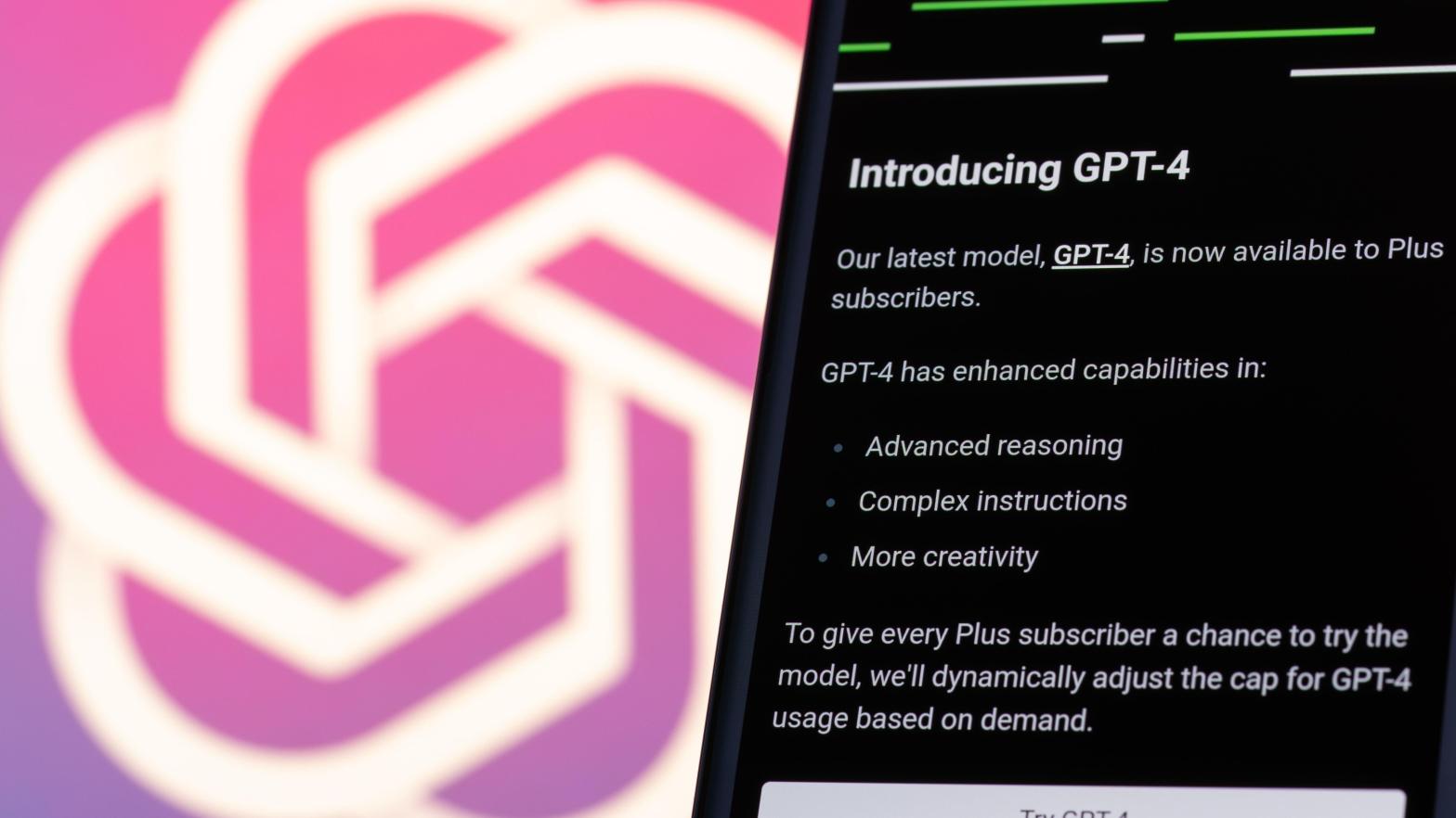 OpenAI released GPT-4 on Tuesday, but while touting its new capabilities the company also said it wasn't planning to share what kind of data went in to training the model. (Image: Daniel Chetroni, Shutterstock)