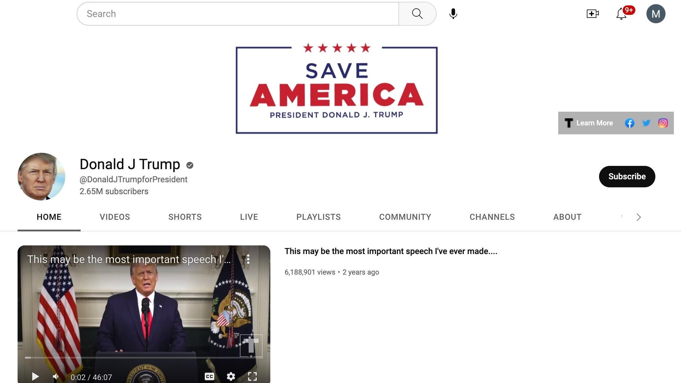 YouTube Is Bringing Trump Back Online