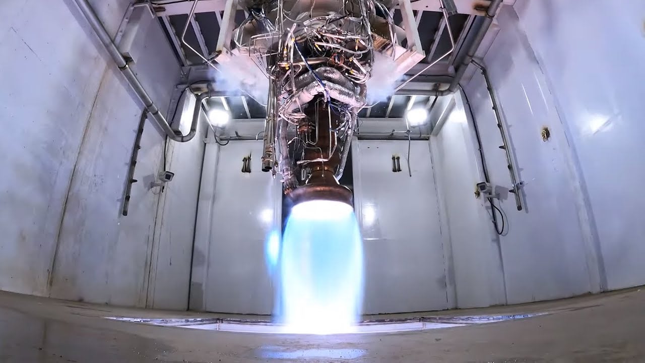 An Aeon-1 3D-printed engine undergoing tests. The engine powers Relativity Space's Terran 1 rocket.  (Photo: Relativity Space)
