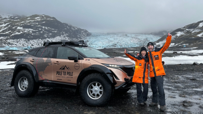 This Couple Is Driving an EV From the North Pole to the South Pole on a 10-Month Journey