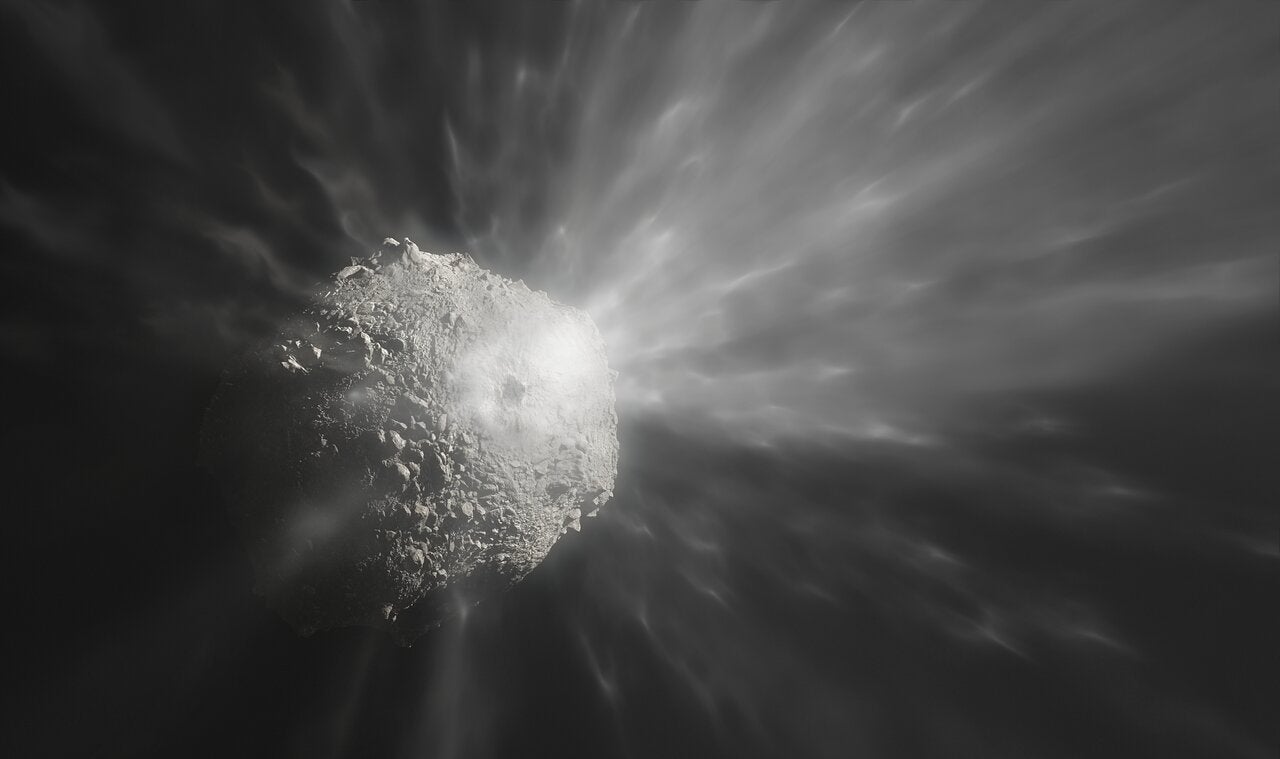 Rastros del impacto del asteroide DART vistos con el Very Large Telescope en Chile