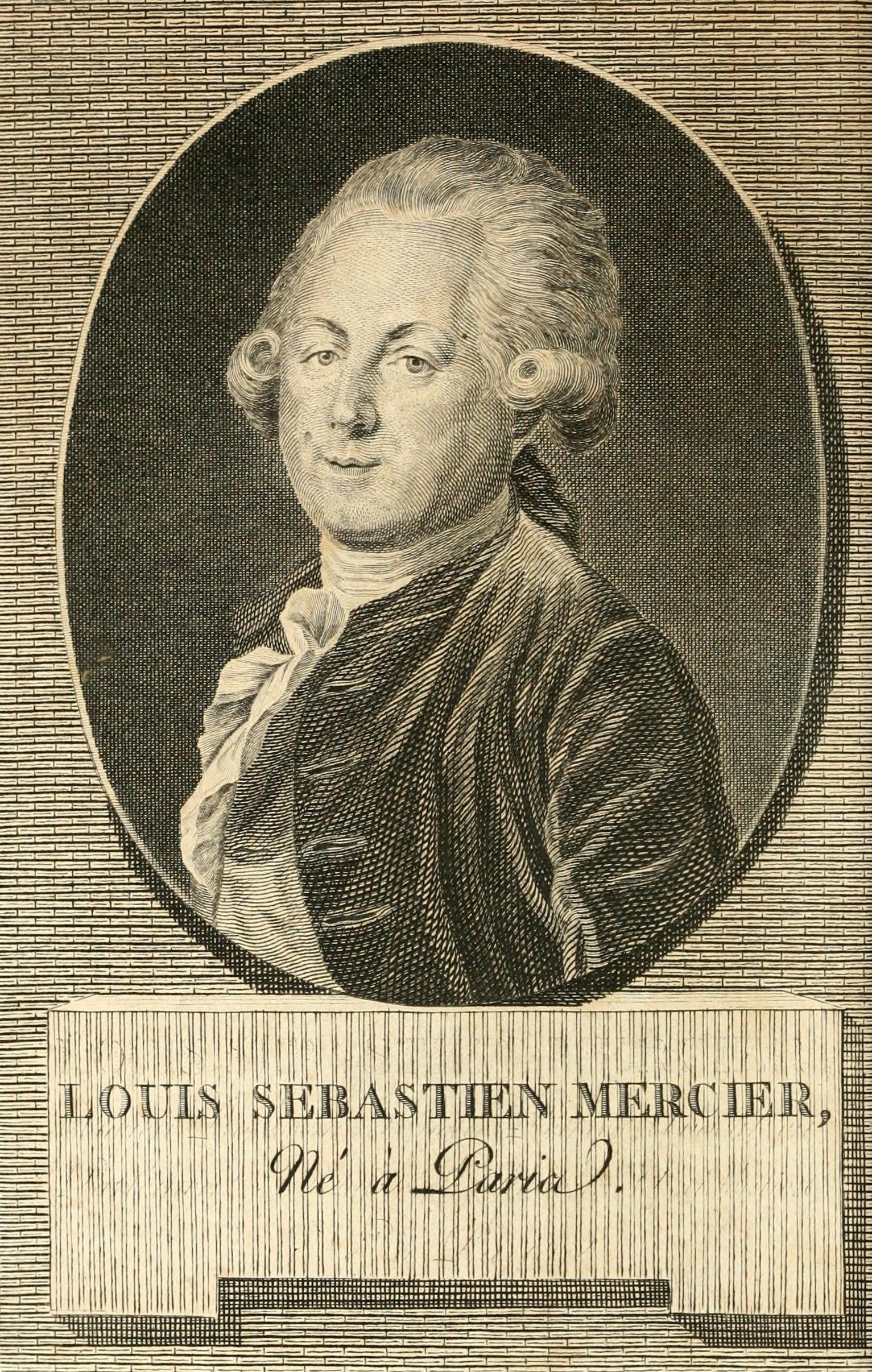 Portrait of Louis-Sébastien Mercier by Benoît-Louis Henriquez. (Image: Wikimedia Commons)