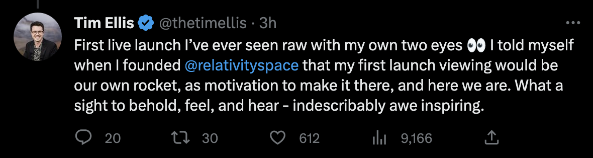 Screenshot: Twitter/Relativity Space