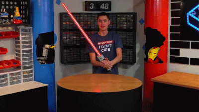 This Surprisingly Sturdy DIY LEGO Lightsaber Actually Lights Up