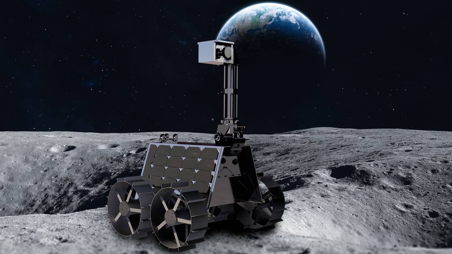 Conceptual image of UAE's first Rashad rover.  (Image: Mohammed Bin Rashid Space Centre)