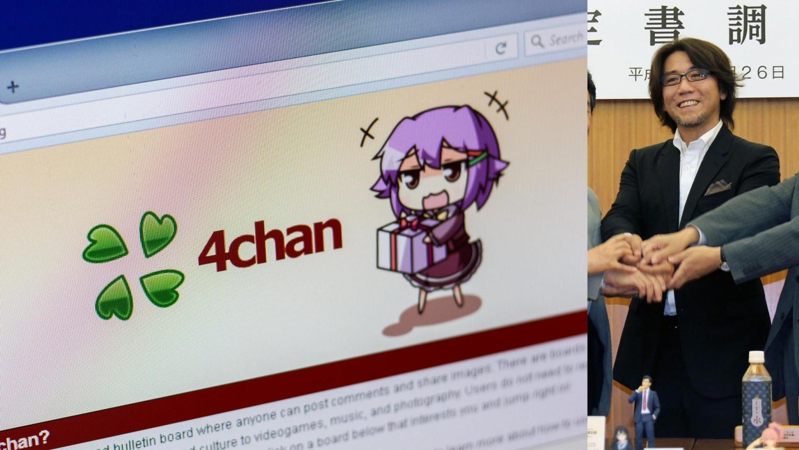Takanori Aki, right, is the president of Good Smile Company and is reportedly a friend of Hiroyuki Nishimura, the current administer of 4chan. Good Smile reportedly financially backed the site back in 2015, and past documents show Good Smile kept on with that support. (Photo: Sharaf Maksumov-Shutterstock / Kyodo-AP)