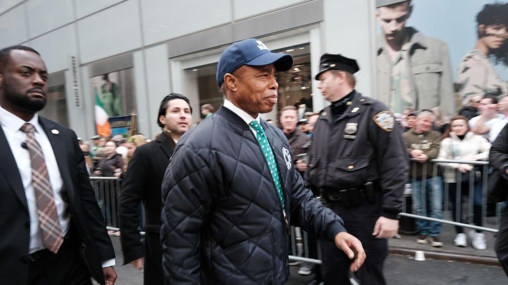 New York Mayor Eric Adams in the St. Patrick's Day Parade on March 17, 2023 in New York City.  (Photo: Spencer Platt, Getty Images)