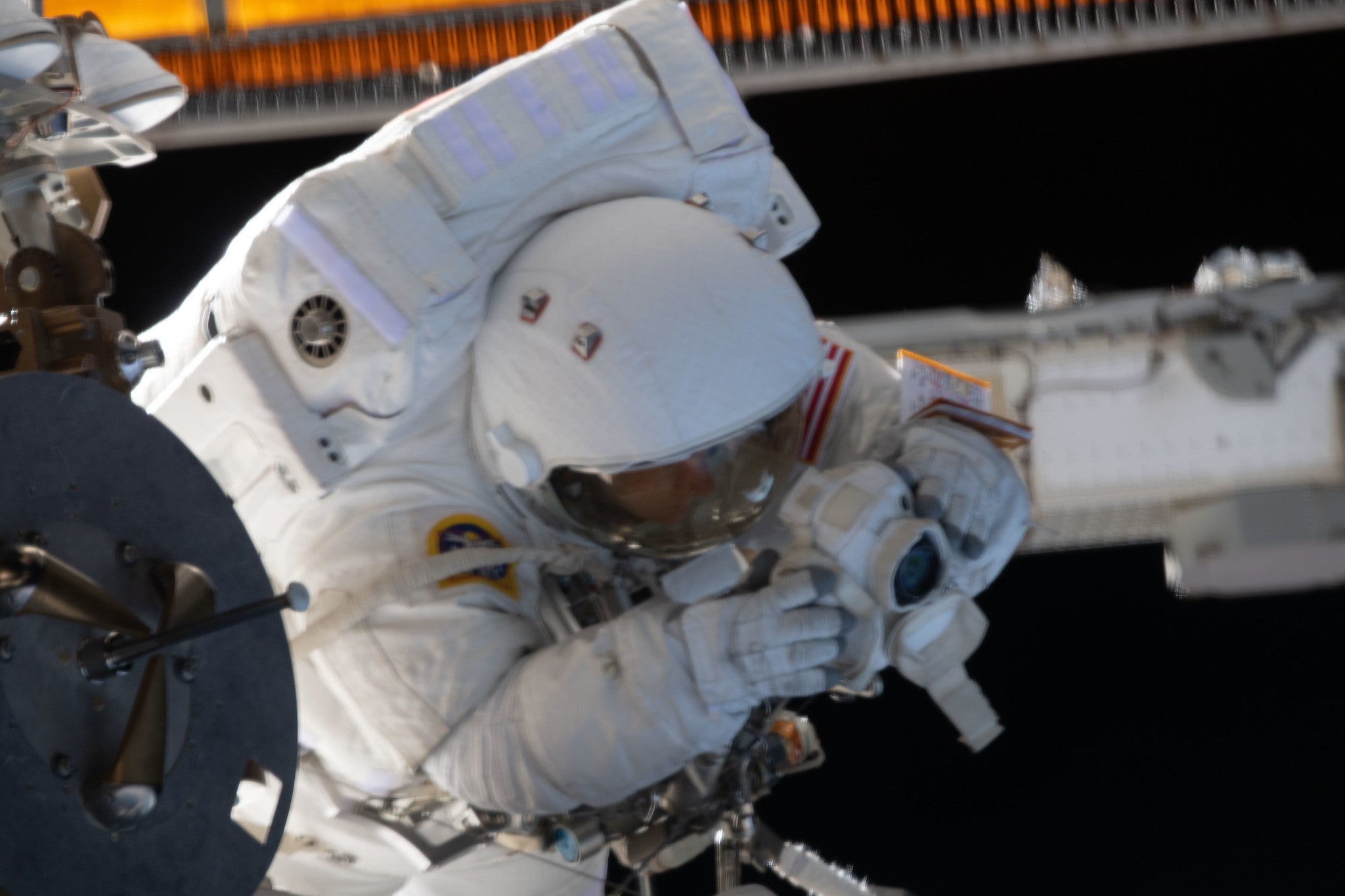 Koch during a spacewalk on January 15, 2020.  (Photo: NASA)