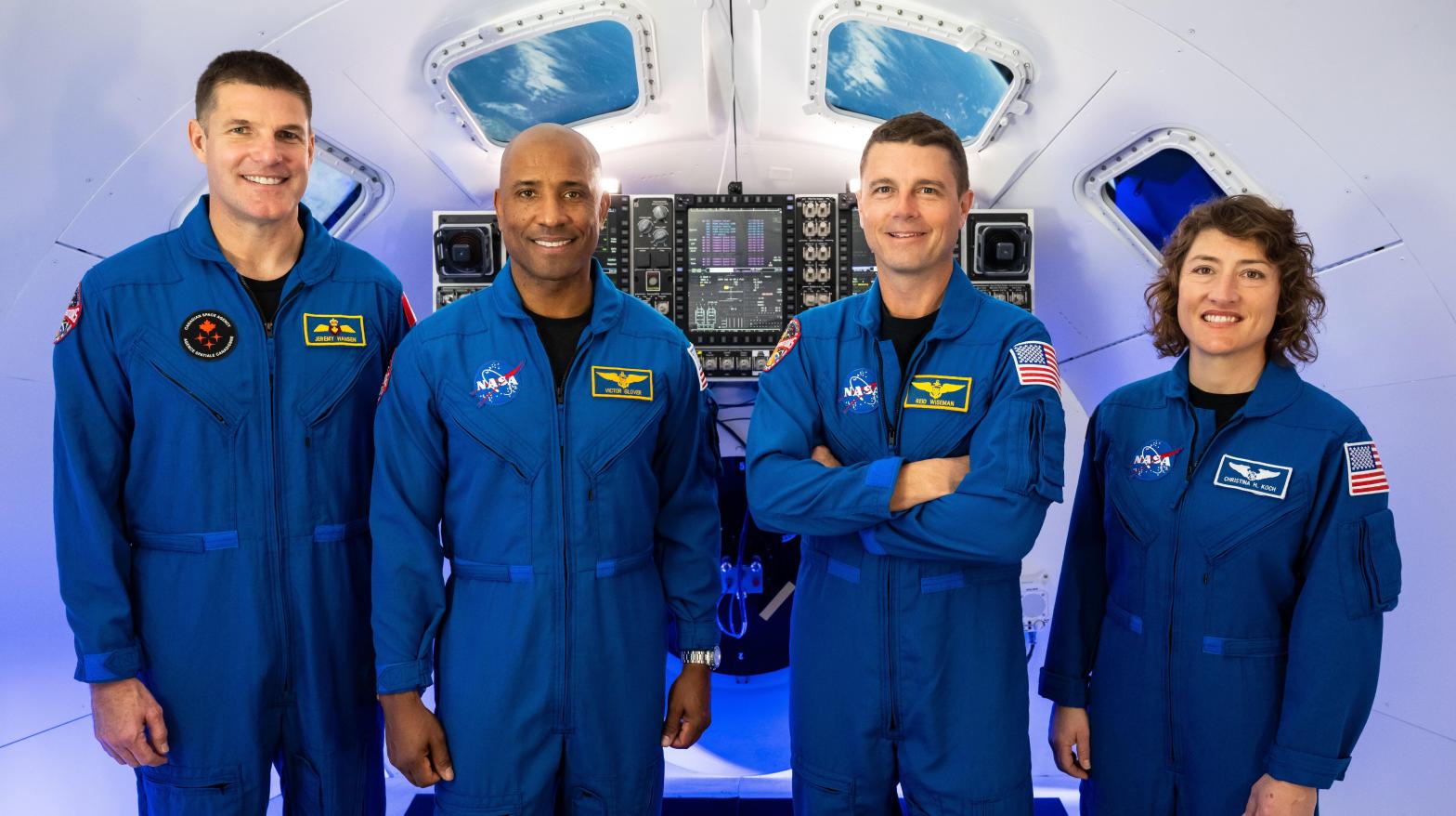 The four-person crew assigned to the Artemis 2 mission.  (Photo: NASA)