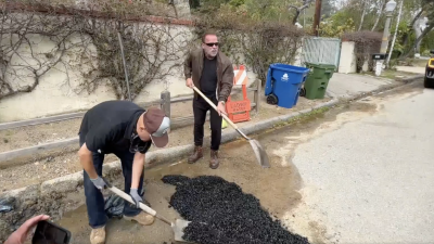 Arnold Schwarzenegger Fills ‘Pothole’ That City Says Was Actually an Important Hole