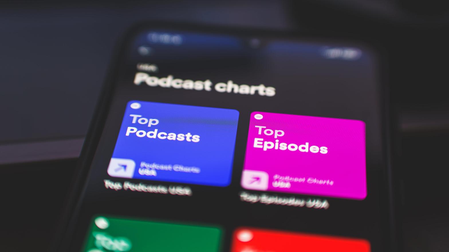 Gimlet Media is a podcast network behind fan favourite shows including Reply All and Science Vs that are hosted solely on Spotify. (Image: Rokas Tenys, Shutterstock)