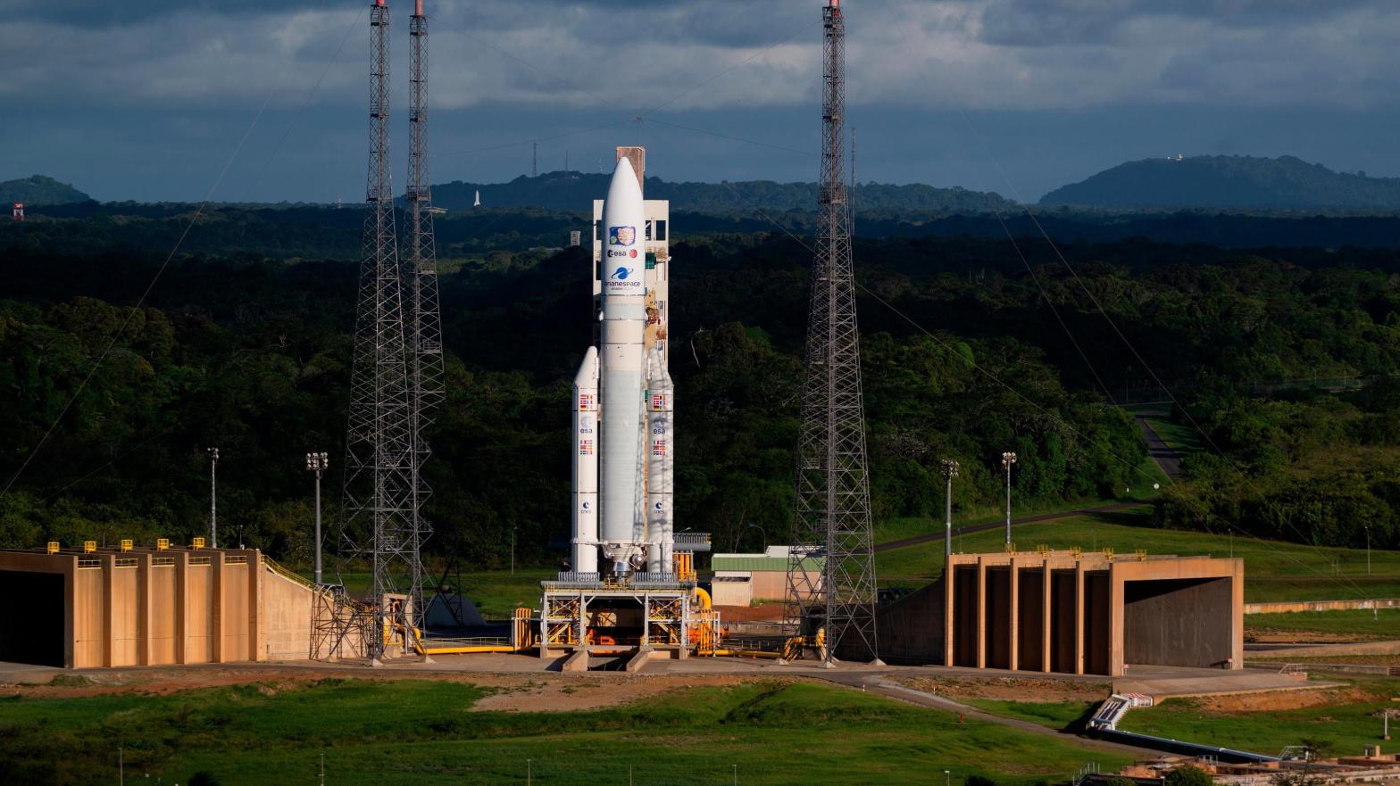ESA's mission to Jupiter launched on board an Ariane 5 rocket on April 12. (Photo: ESA, AP)