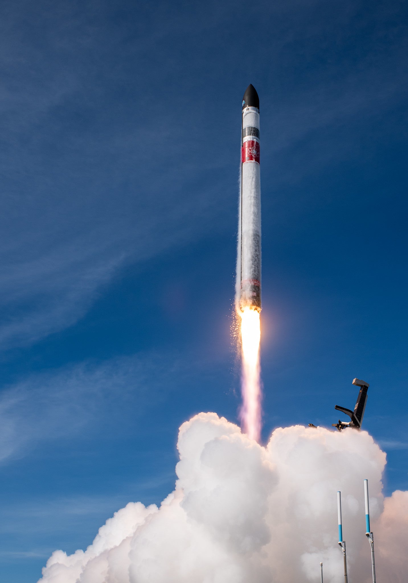 An Electron rocket launches for Rocket Lab's There And Back Mission on May 2, 2022.  (Photo: Rocket Lab)