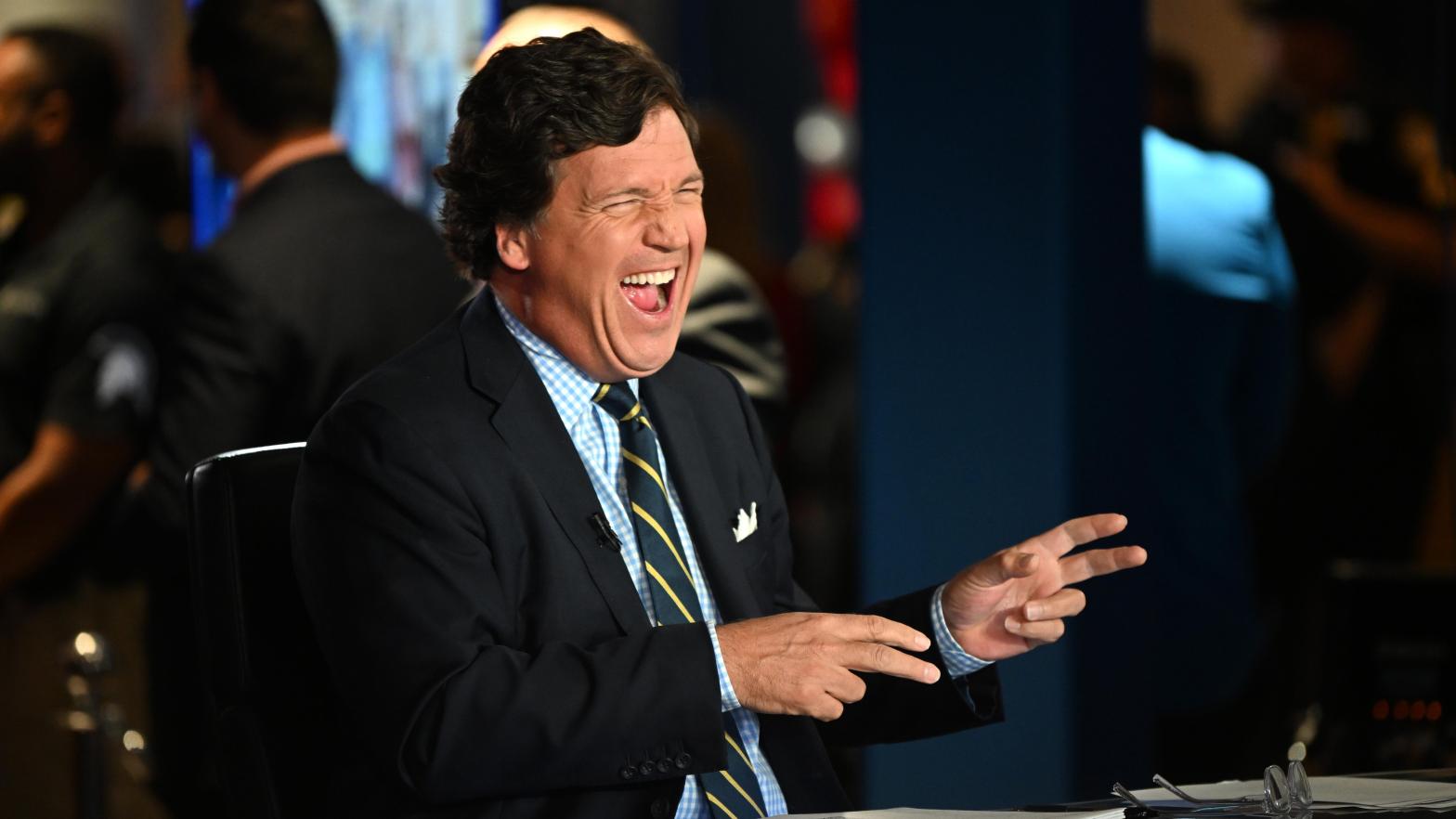 Tucker Carlson is out at Fox, but it remains unclear whether the network or host first called it quits. (Photo: Jason Koerner, Getty Images)