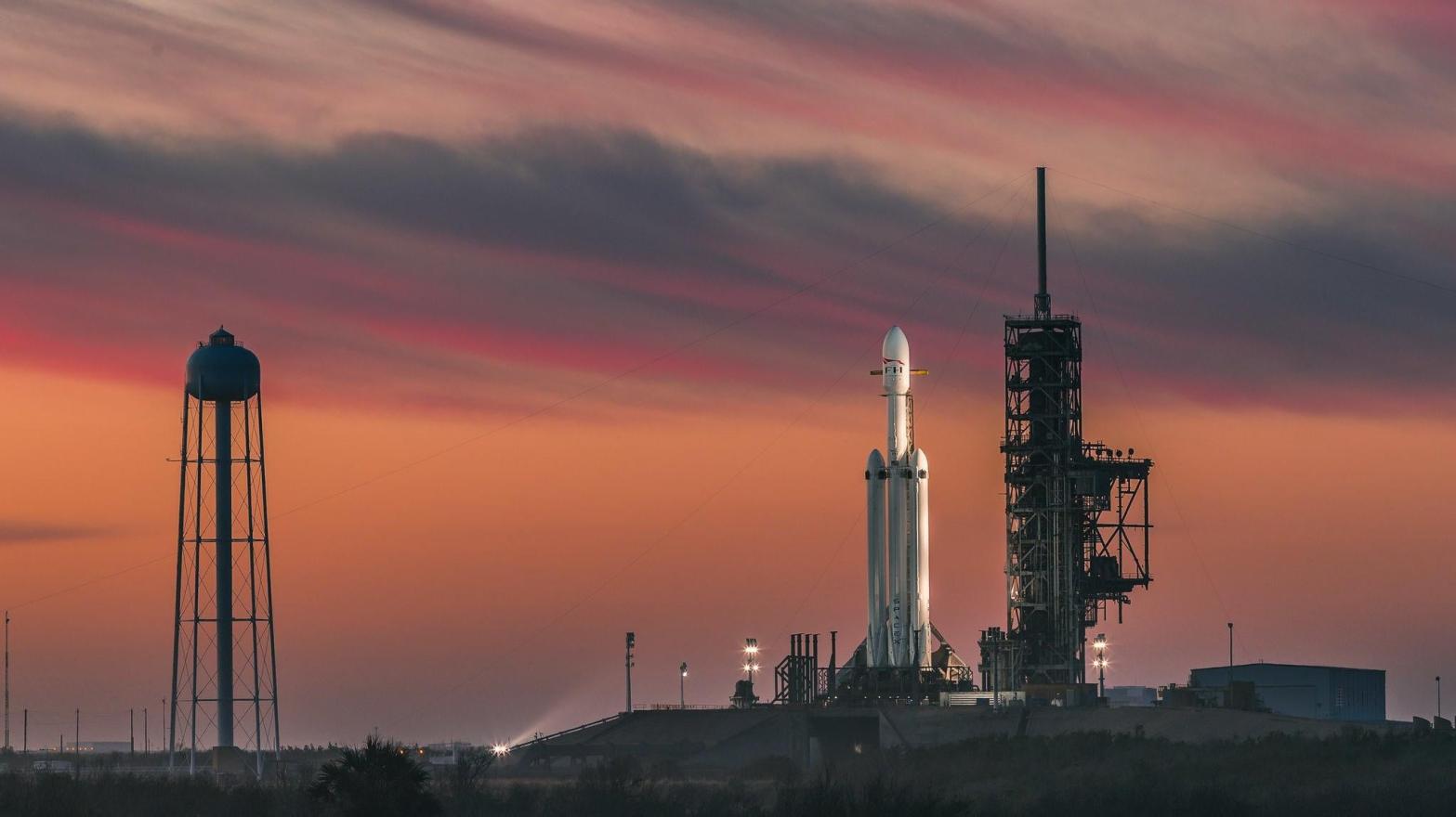 Falcon Heavy prior to its inaugural launch in 2018. (Photo: SpaceX)