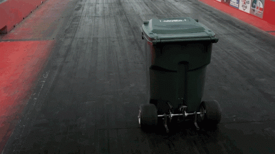 Someone With a Death Wish Made a Fast Trash Can to Break a Land Speed Record