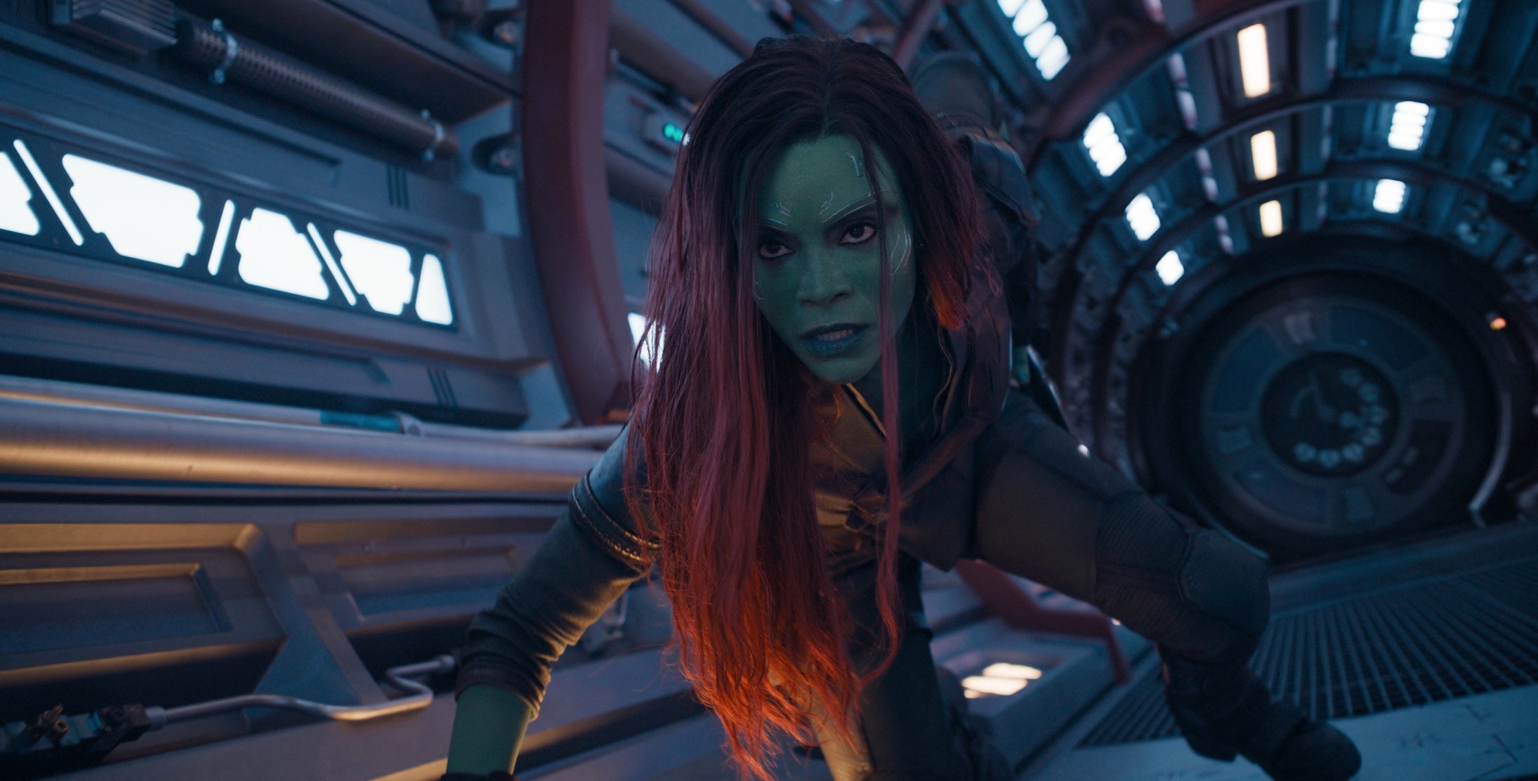 Zoe Saldana as Gamora.  (Image: Marvel Studios)