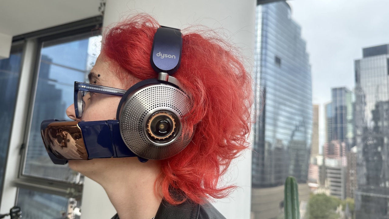 Dyson Zone on a person's head