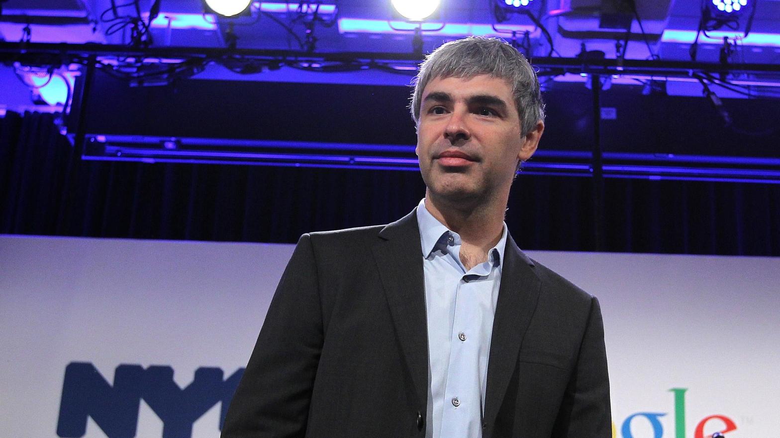 A picture of Google co-founder and former CEO Larry Page circa May of 2012.  (Photo: Justin Sullivan, Getty Images)