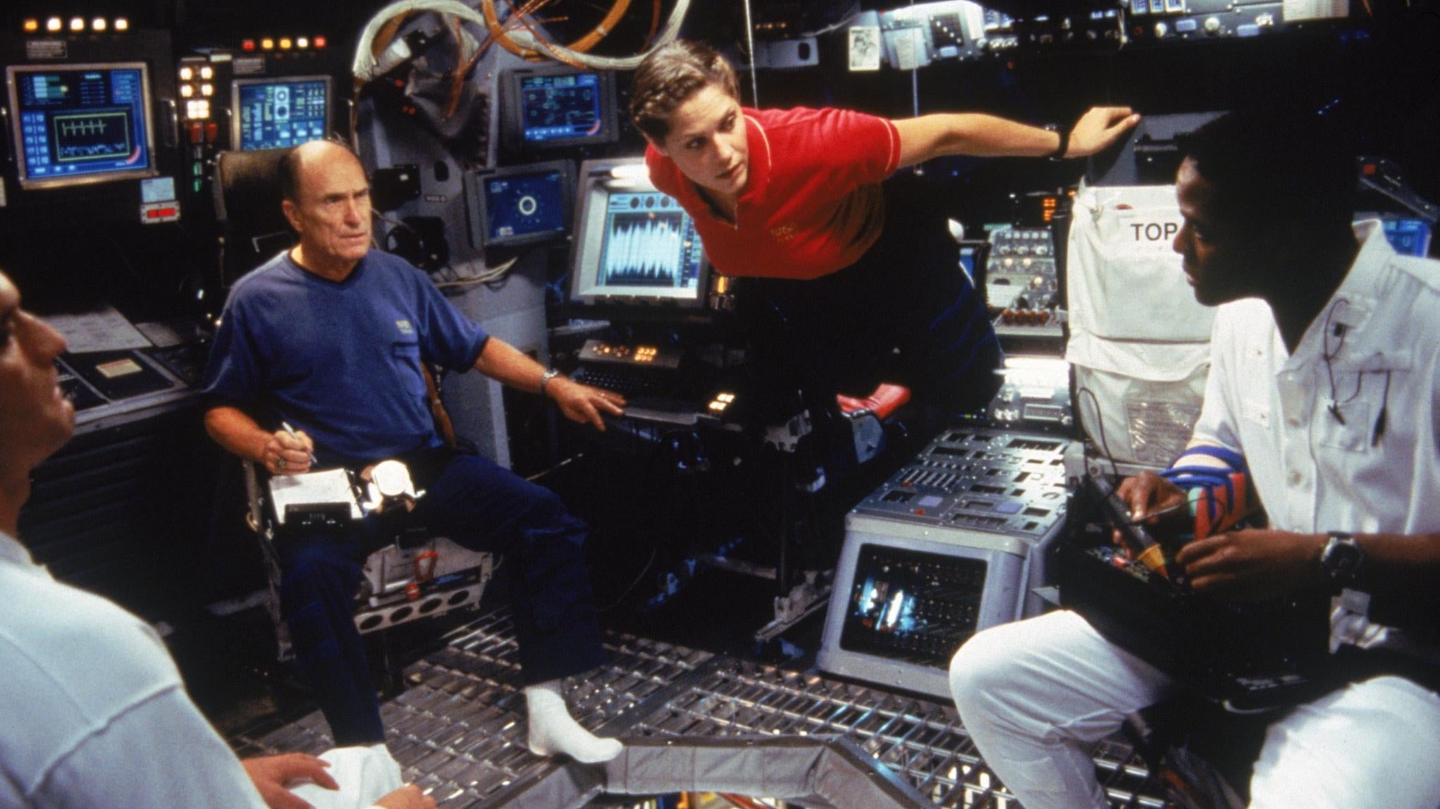 Robert Duvall, Mary McCormack and Blair Underwood as some of the astronauts.  (Image: Paramount)