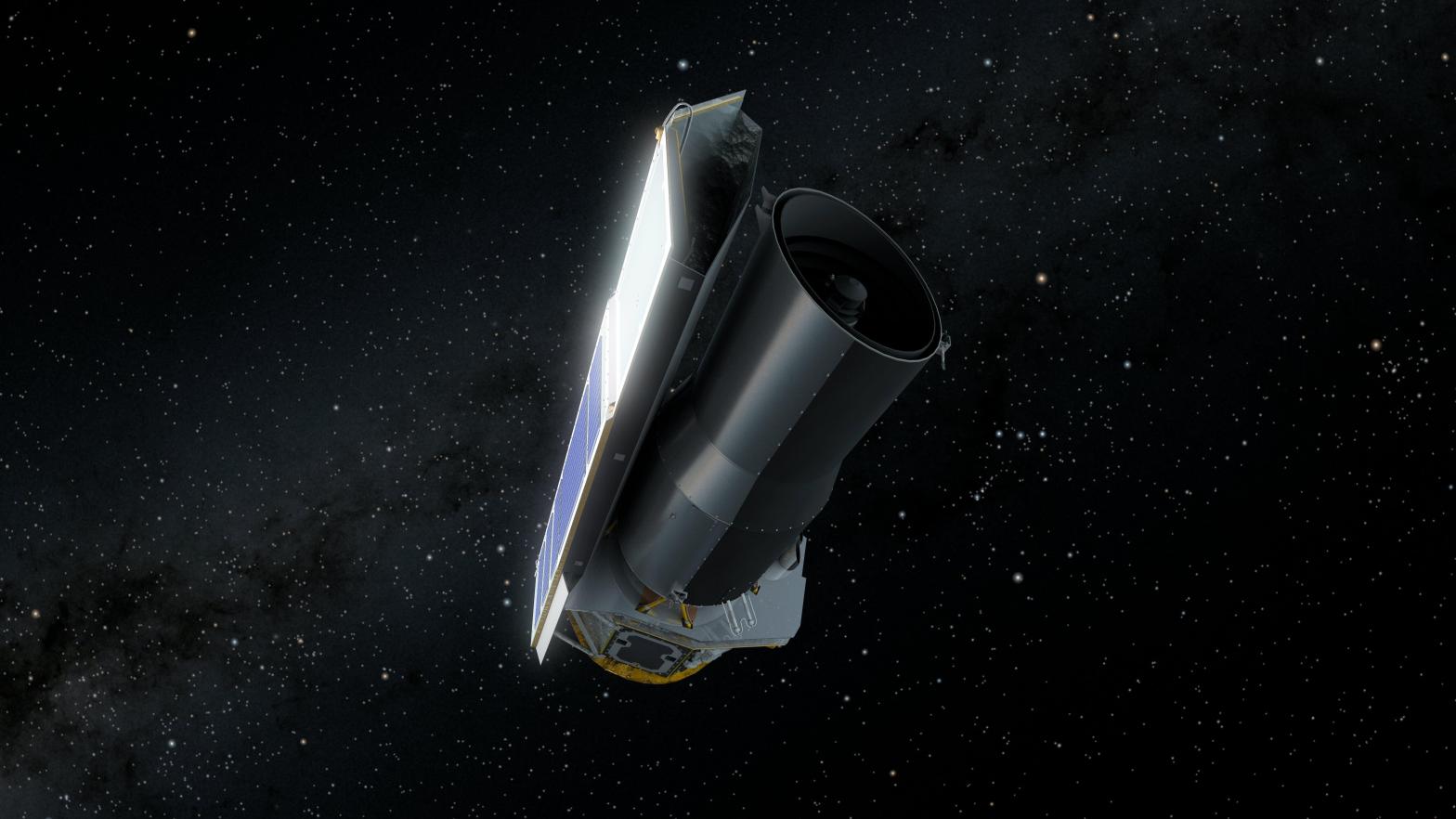 An illustration of NASA's Spitzer Space Telescope, which retired in 2020. (Illustration: NASA/JPL-Caltech)