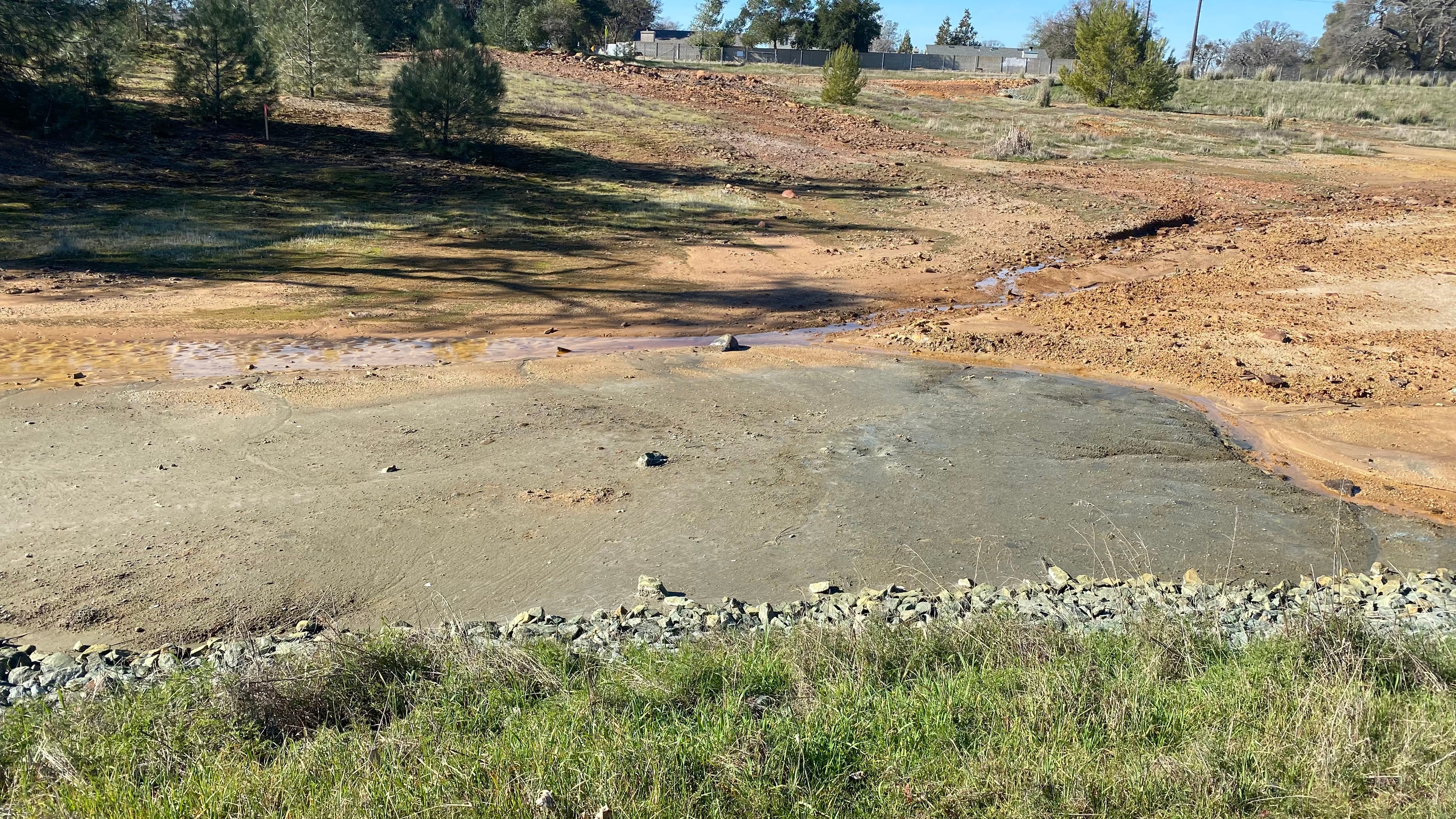 The Tailings 4 area, as the EPA calls it, of the Argonaut Mine Superfund site is relatively nondescript. Soil testing confirmed that this vacant lot had some of the highest levels of arsenic on the site, hundreds of times above acceptable limits. Clean-up has been ongoing across the site since 2015. (Photo: Leah Campbell)