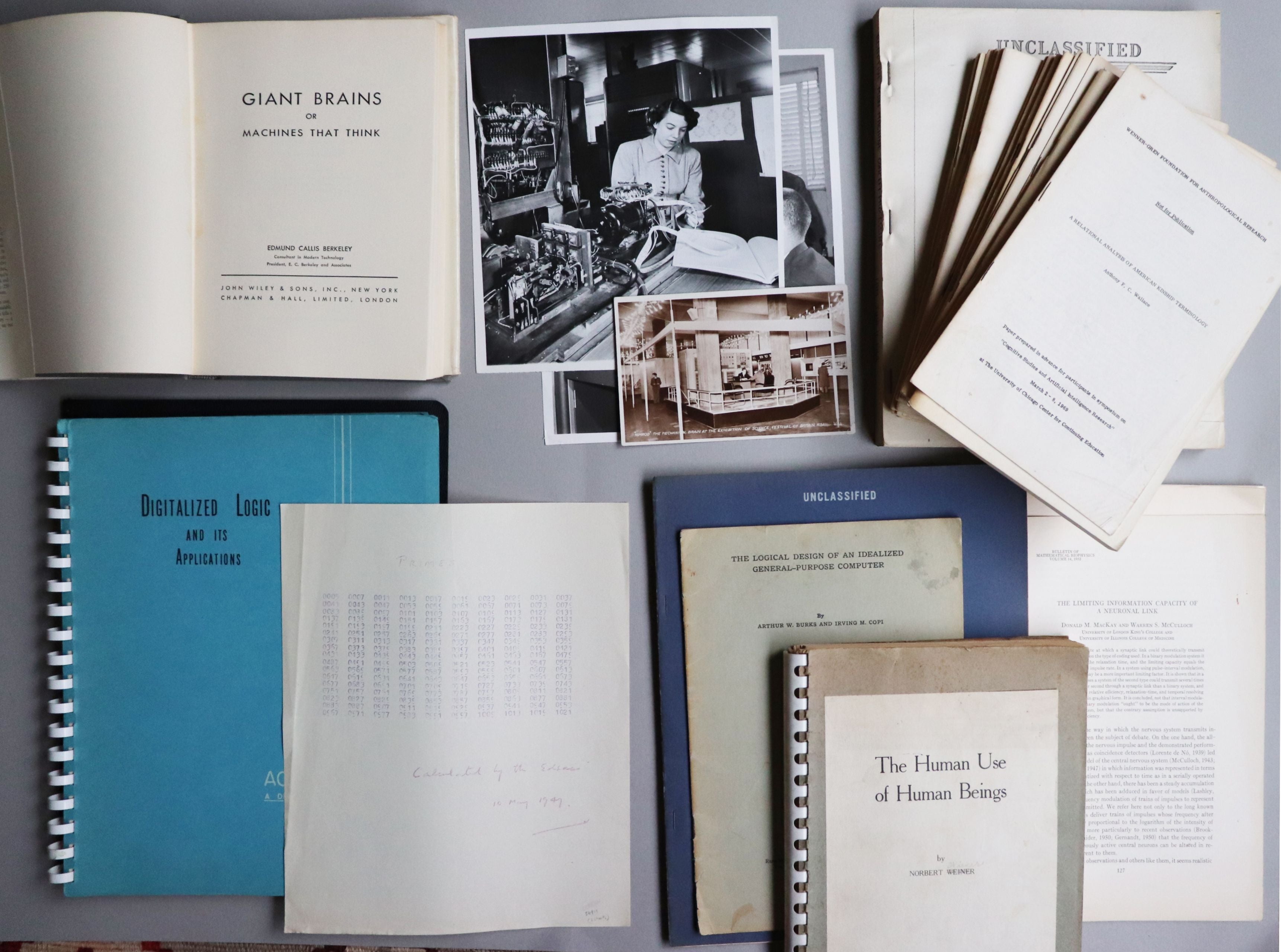 A full scope of the papers, books, and photos in Christian White's collection. (Photo: New York International Antiquarian Book Fair)