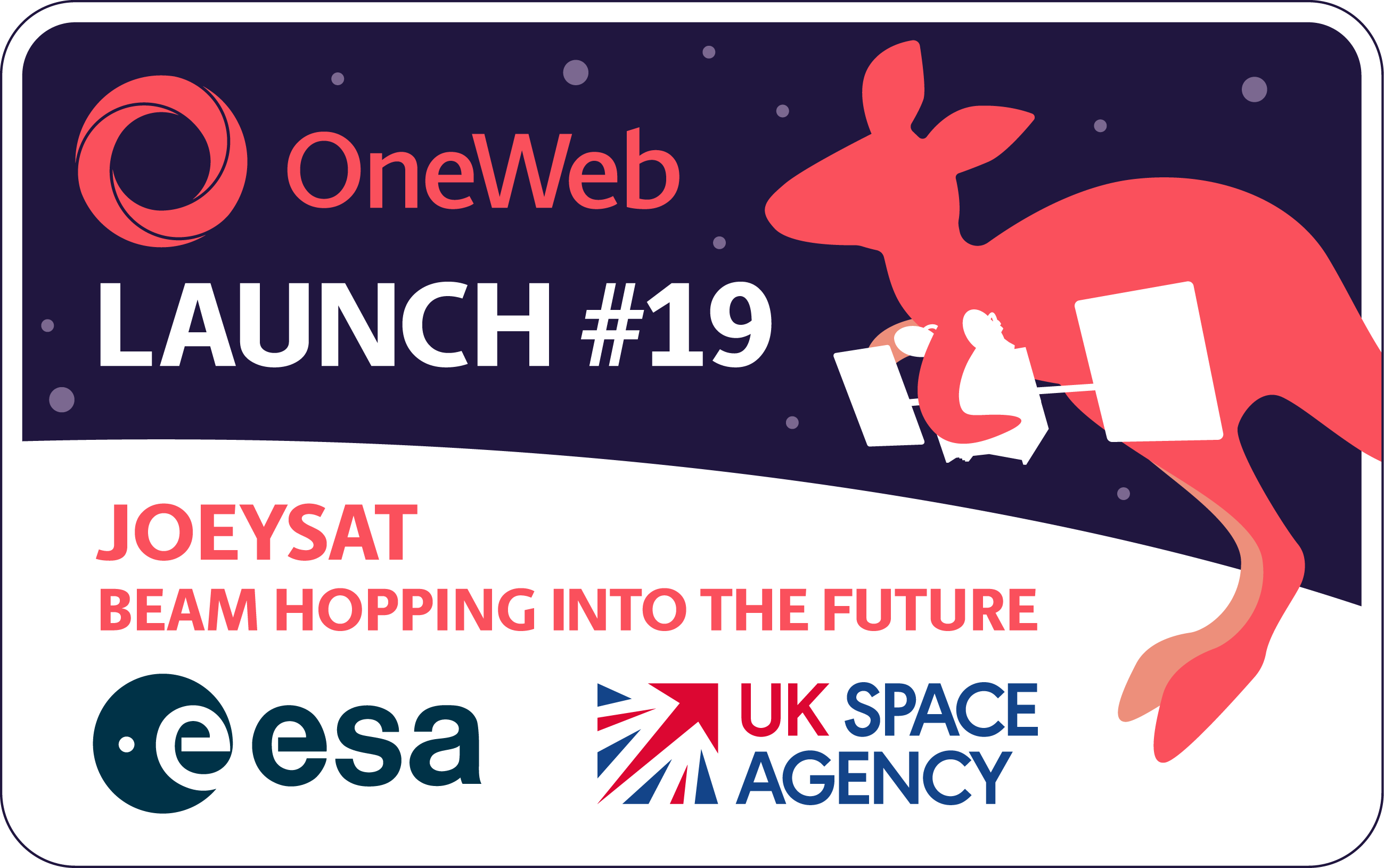 Mission badge for the OneWeb launch. (Image: OneWeb)