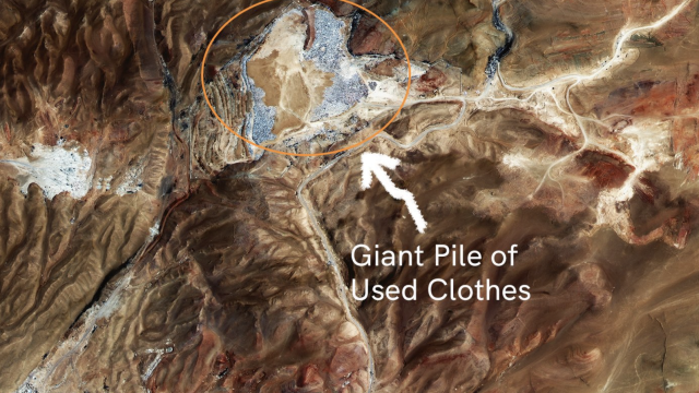 See the World’s Unsold Clothing in a Huge Desert Pileup