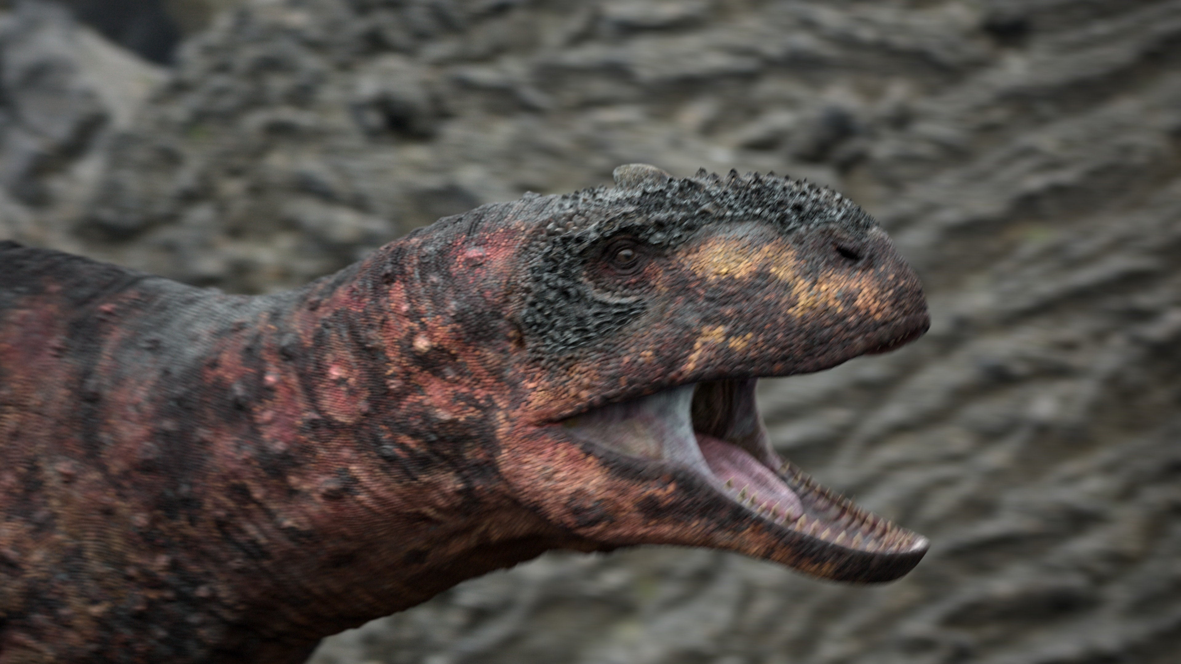 A photorealistic Rajasaurus from Prehistoric Planet's second season. (Photo: Apple TV+)