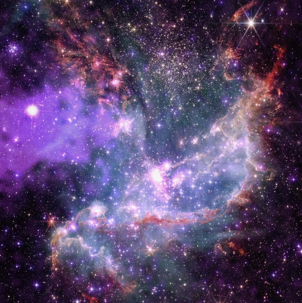 NASA Telescopes Team Up to Produce Stupendously Purple Views of Space