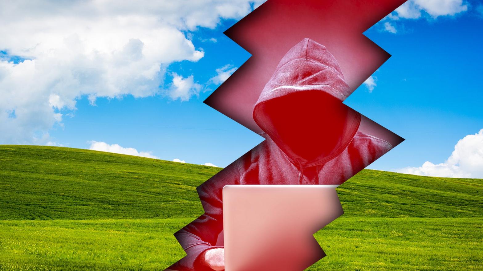 Those rolling green hills of the old Windows XP desktop background could be available once again for those with the hardware and know-how. (Image: Gizmodo)