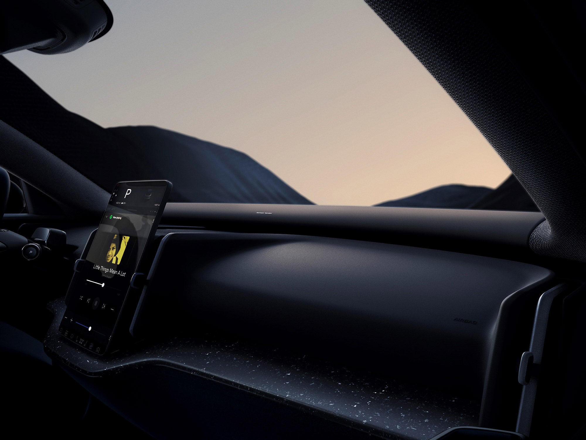 The Volvo EX30’s Interior Has a Gigantic Soundbar and Visibly Not Much Else
