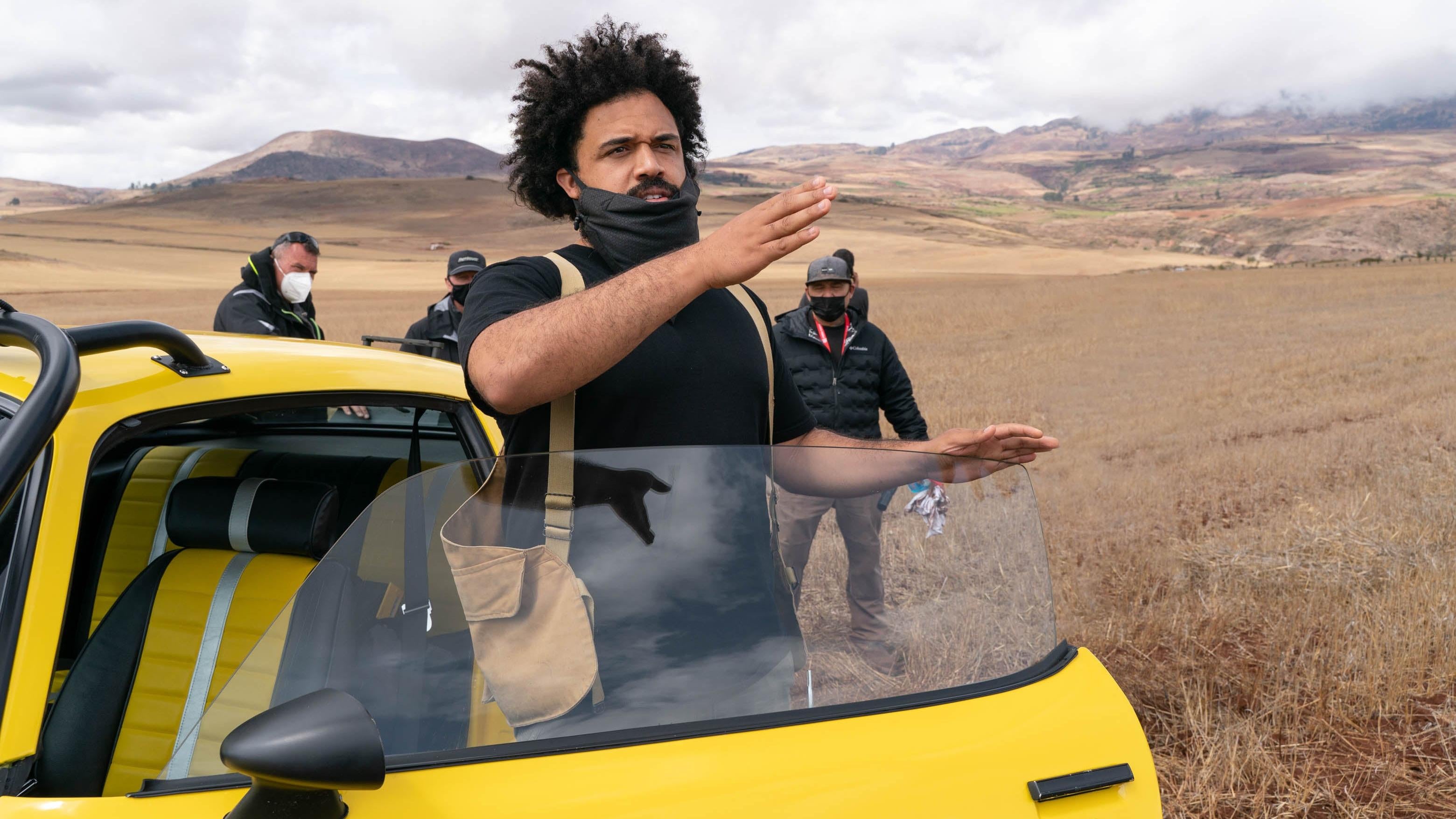 Steven Caple Jr. directing Rise of the Beasts. (Image: Paramount)